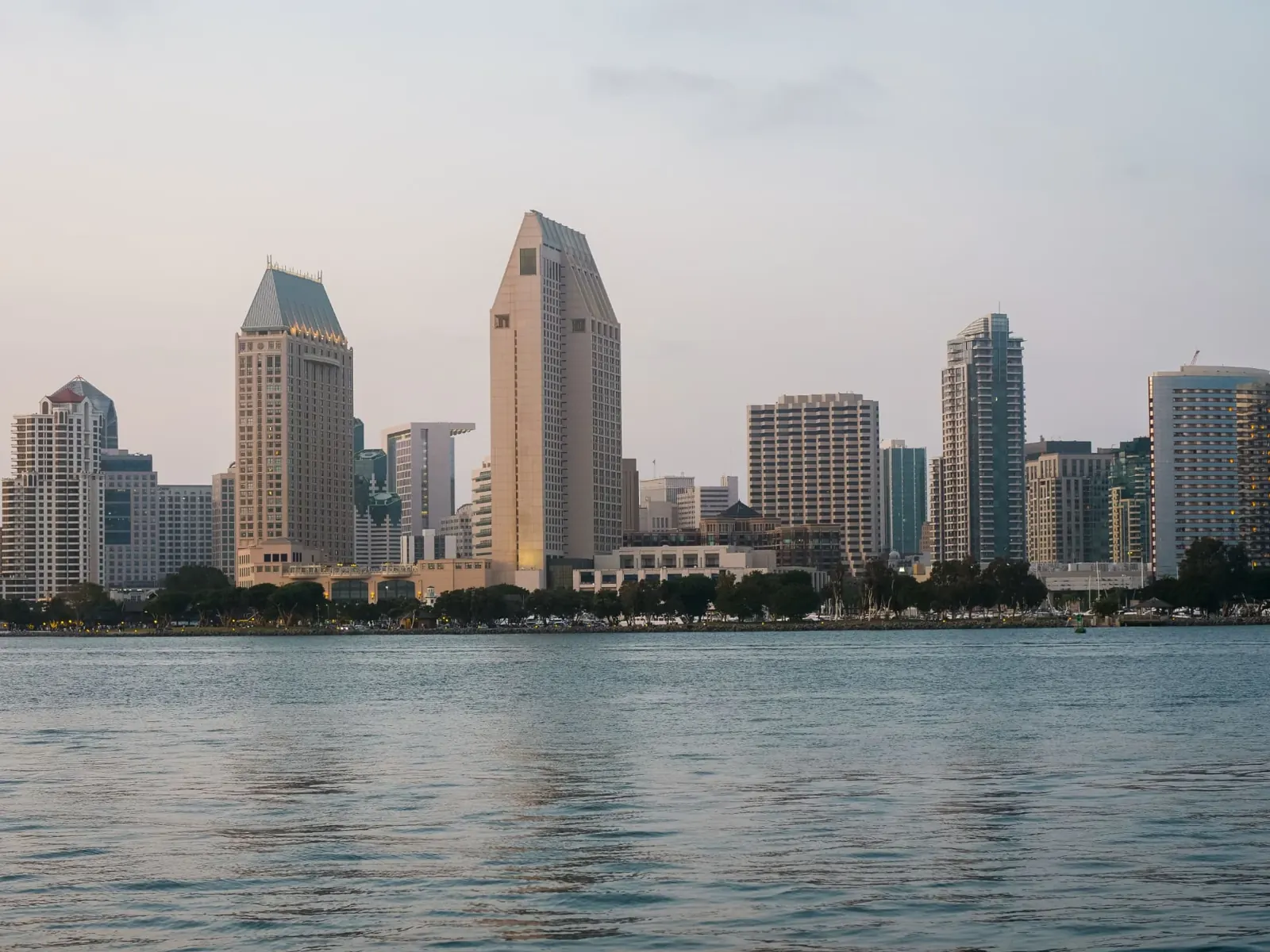 San Diego skyline across the bay