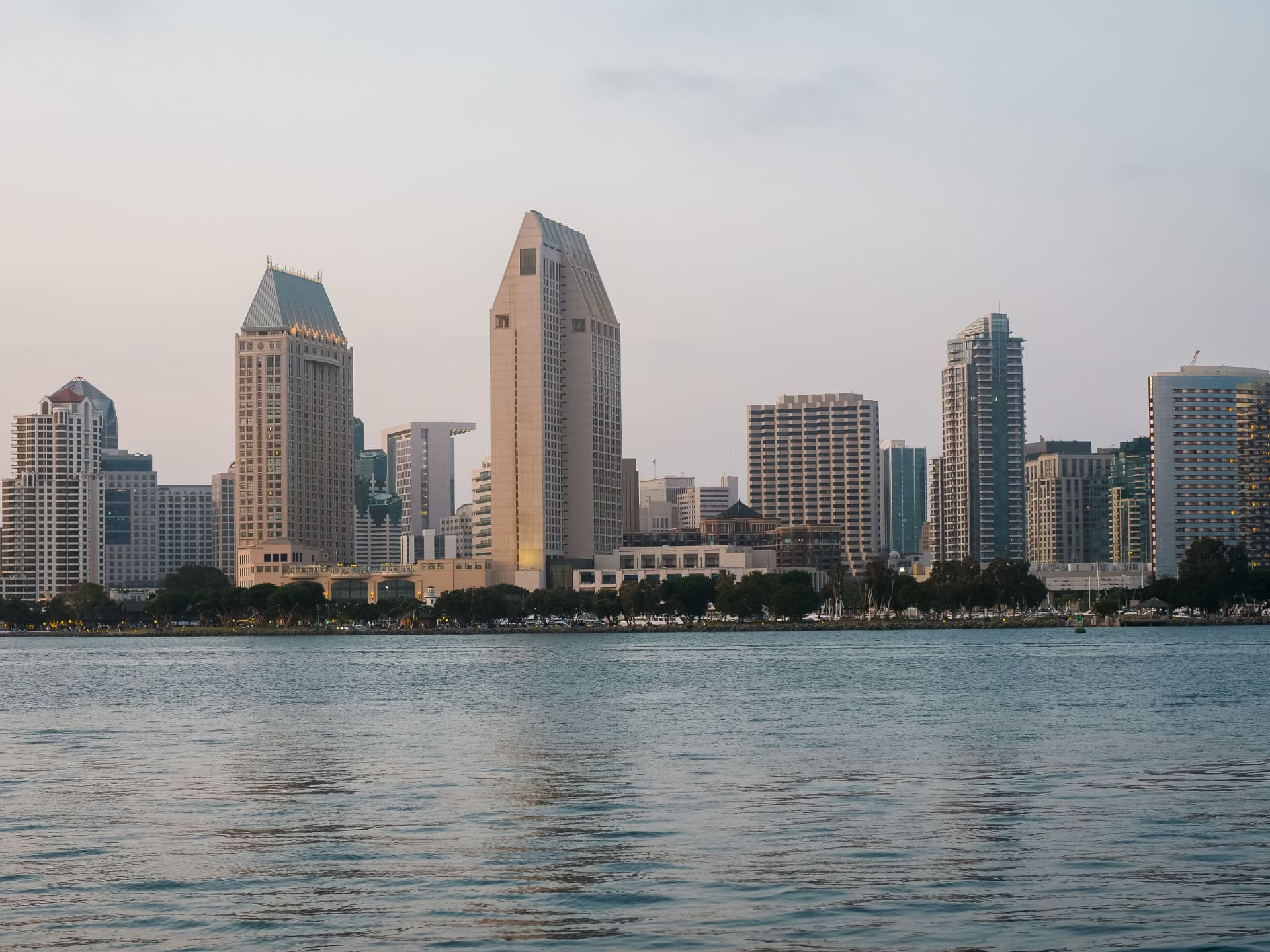 San Diego skyline across the bay